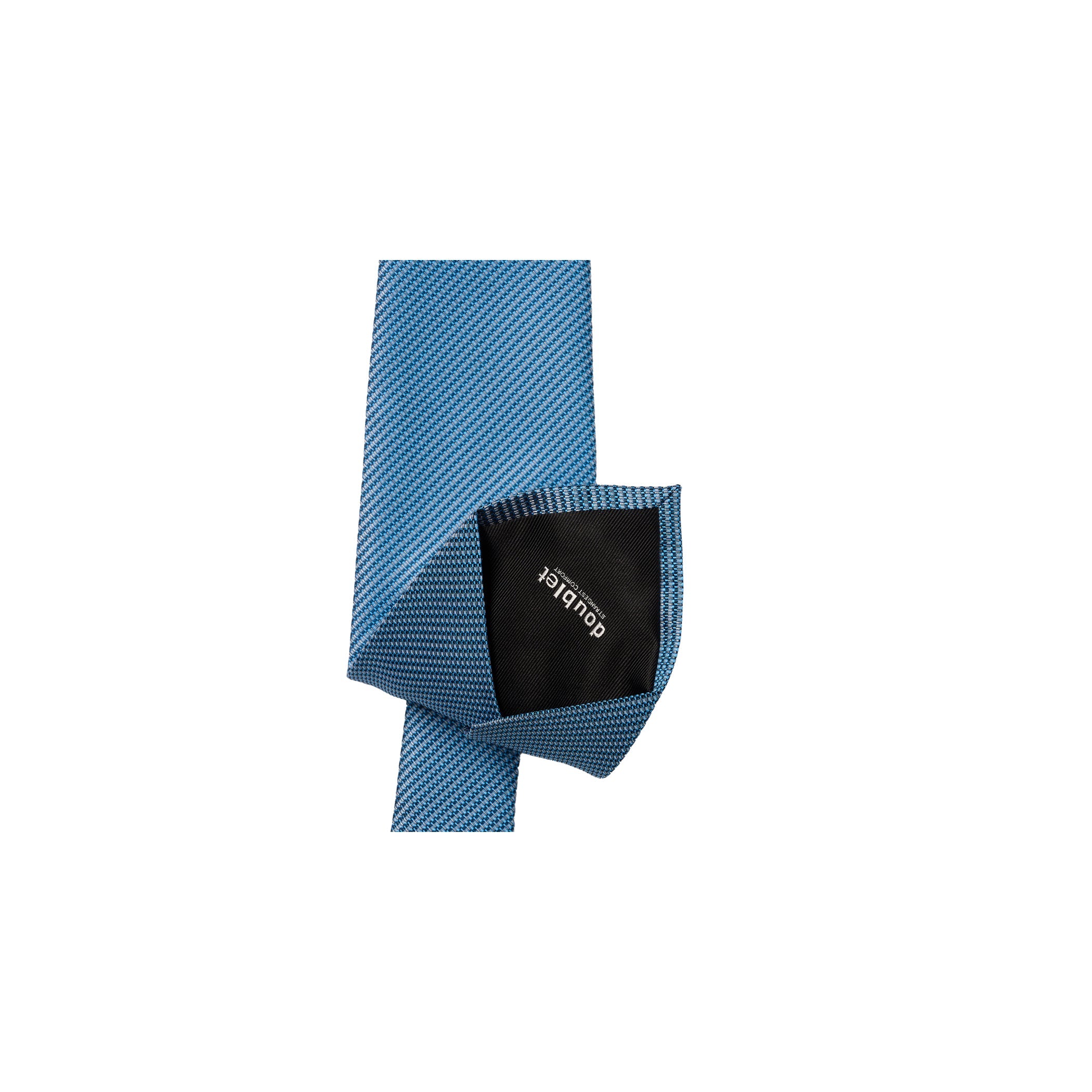 SHAPE MEMORY MICRO PATTERN TIE：BLUE