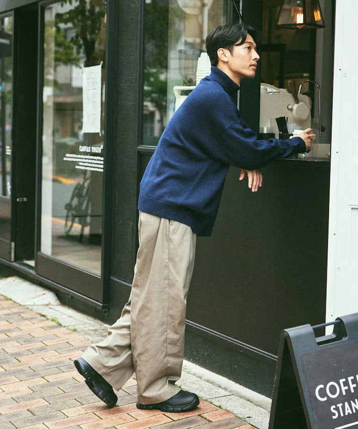 Relaxed Fit Easy Care Washable Turtleneck Knit
