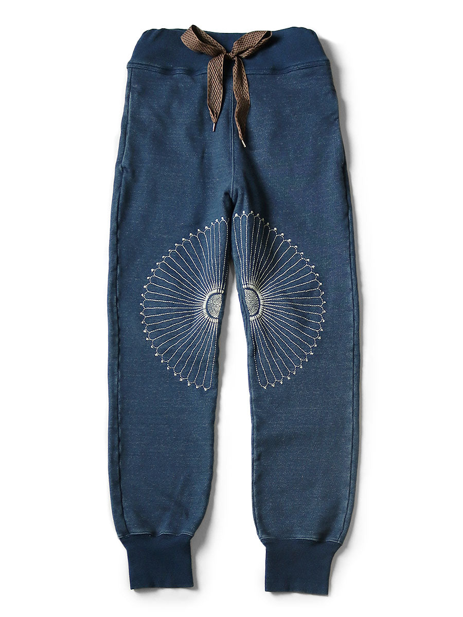 IDG Back Fabric Sweat Rib Pants (Furoshiki Embroidery)
