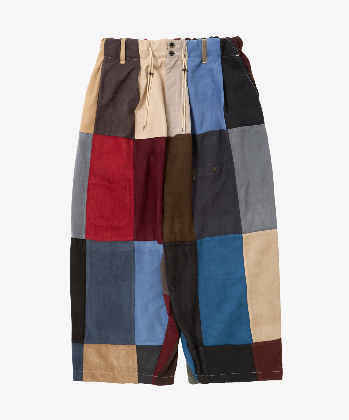circular pants faux suede two