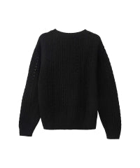 SNAKE LOOP Embroidery Sweater