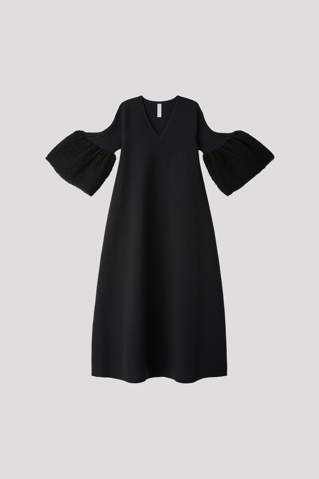 POTTERY ORNAMENT SHORT BELL SLEEVE FLARE DRESS