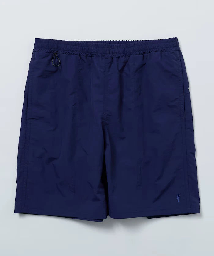 Nylon Medium Length Baggy Shorts