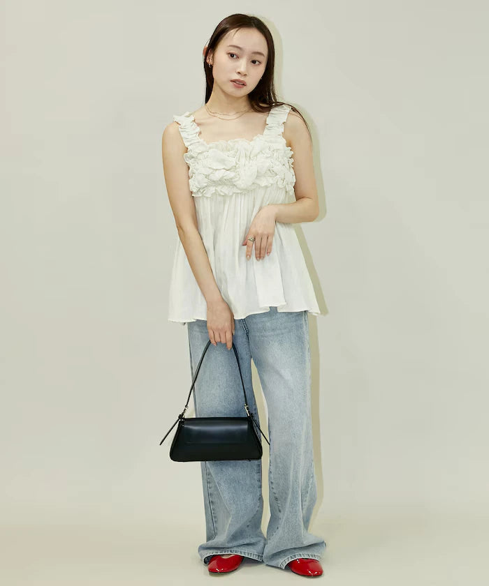 Double Gauze Gathered Camisole Blouse Limited Edition