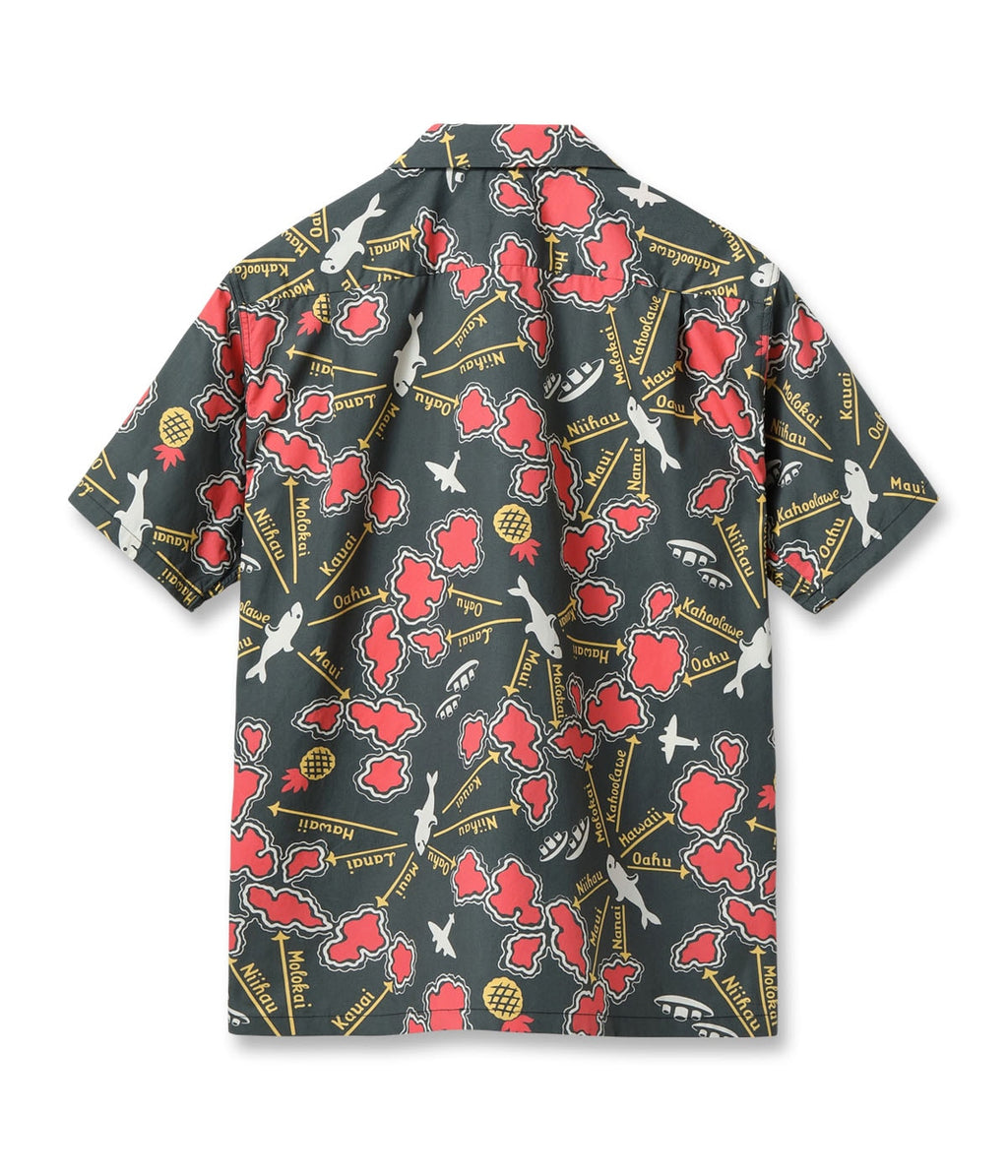 COTTON BROAD OPEN SHIRT “ROUND TRIP”
