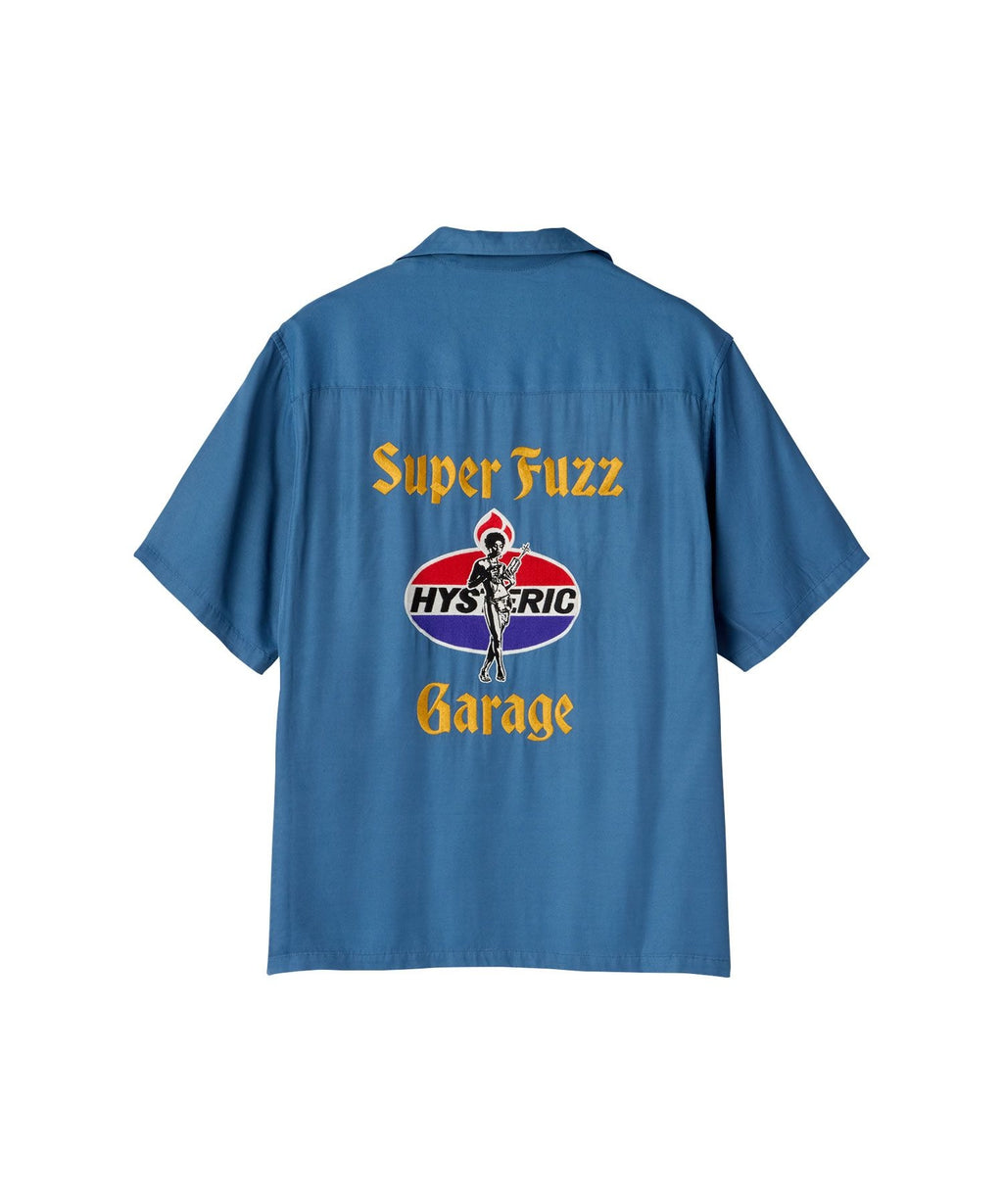 SUPER FUZZ GARAGE Embroidered Bowling Shirt