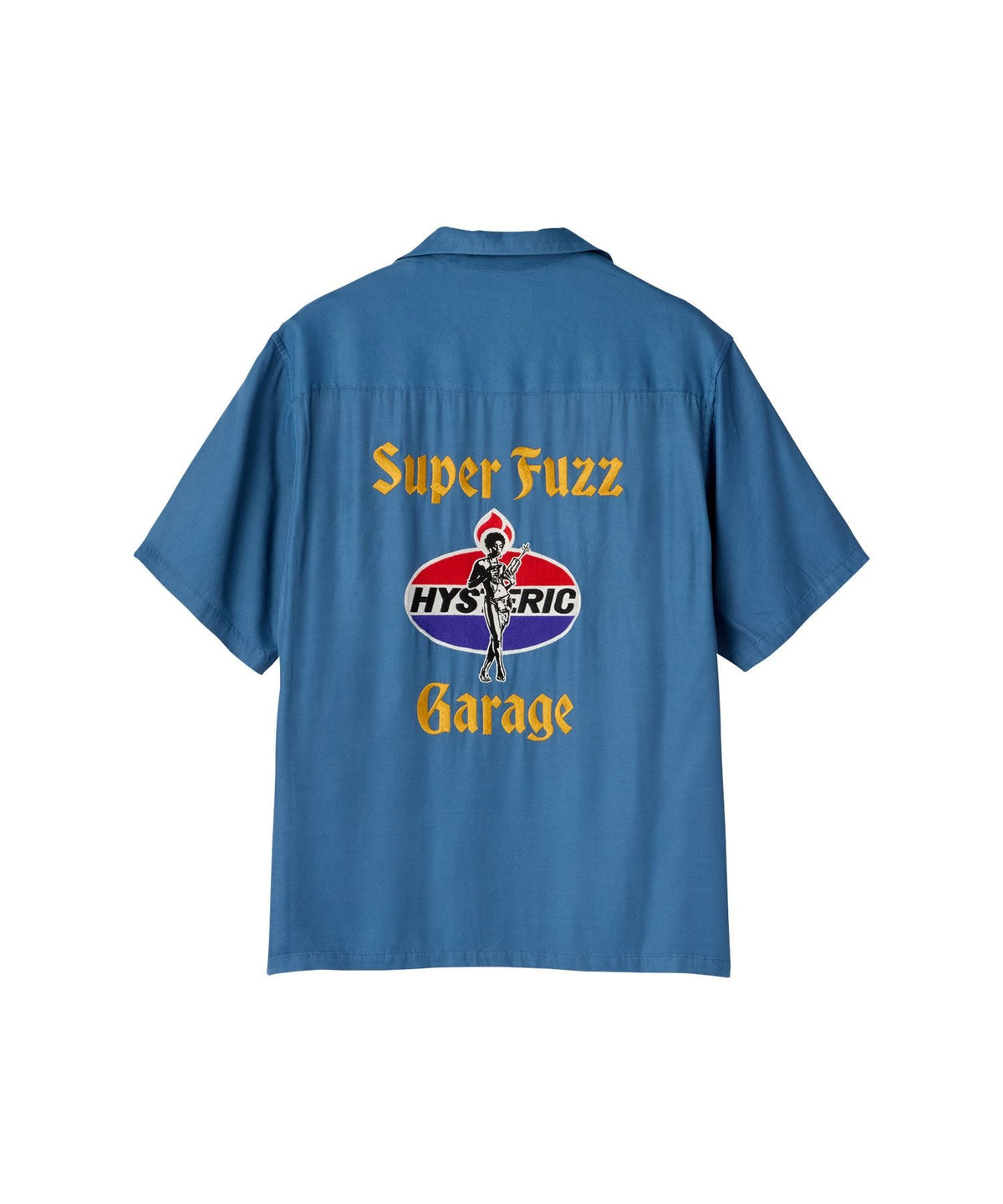 SUPER FUZZ GARAGE Embroidered Bowling Shirt