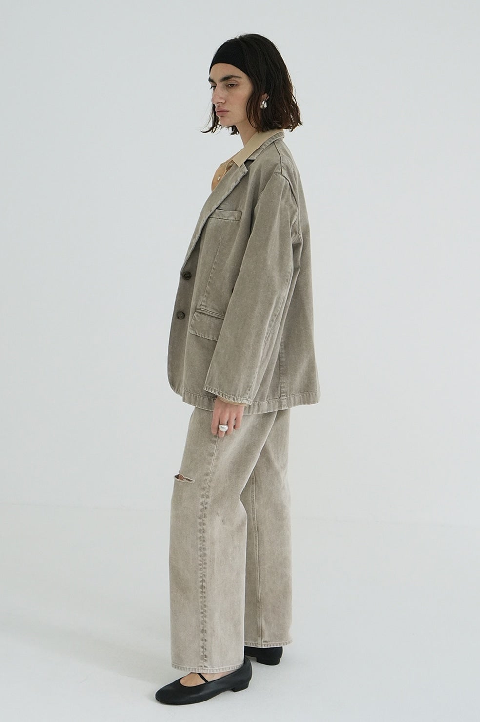 FADED COLOR TAILORED JACKET