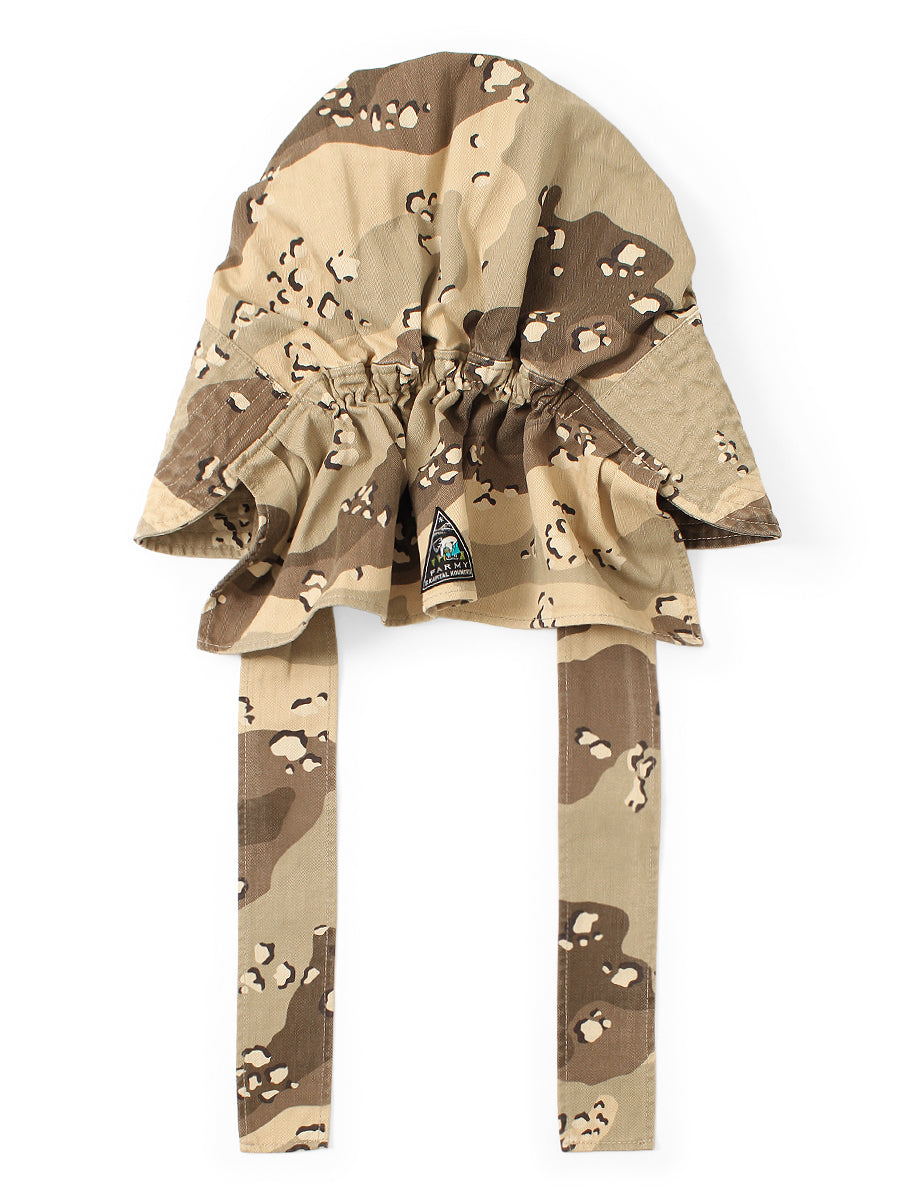 Cotton Herringbone Chocolate Chip Camouflage Pattern FARMY-HAT