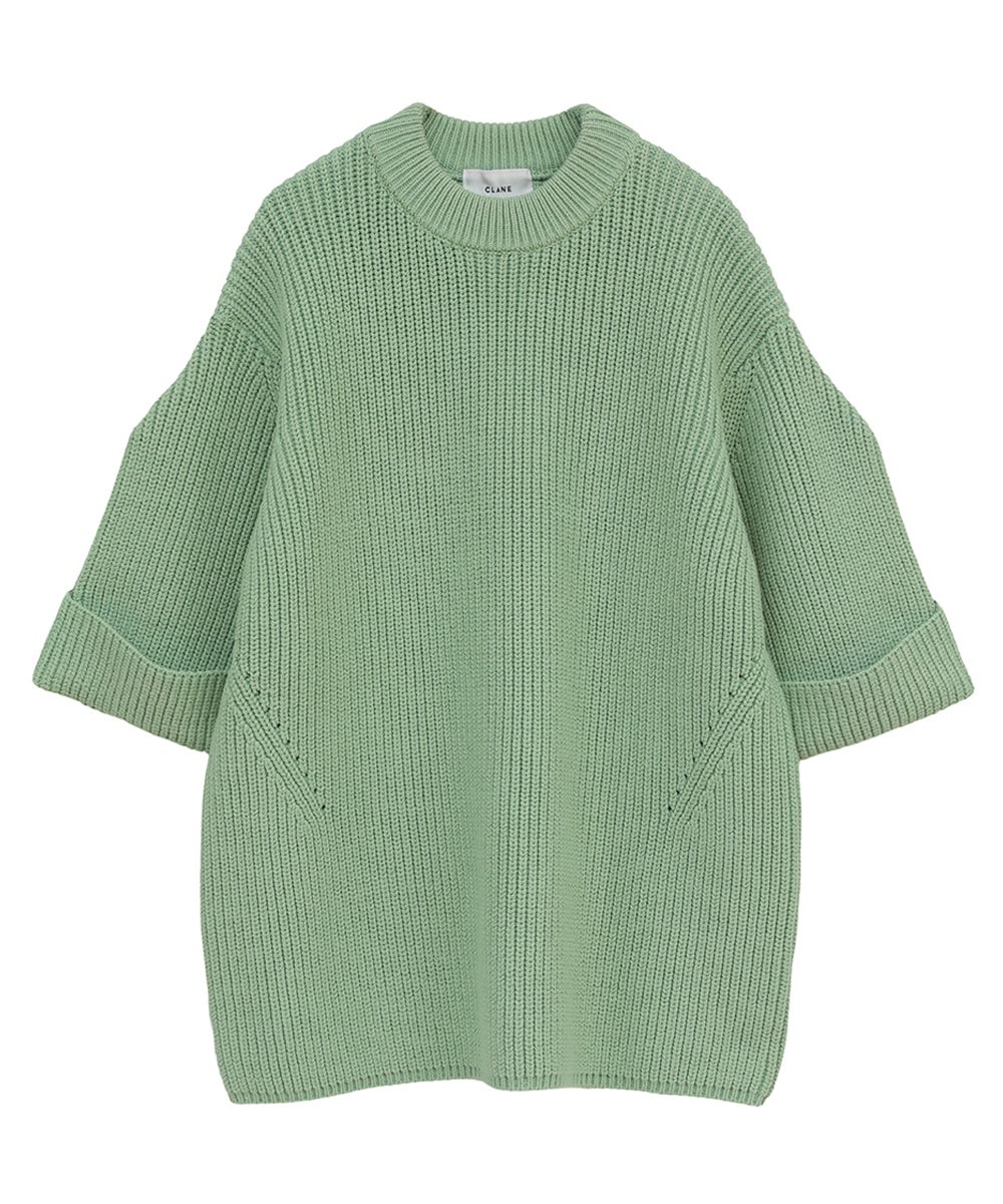 OVER HALF SLEEVE KNIT TOPS