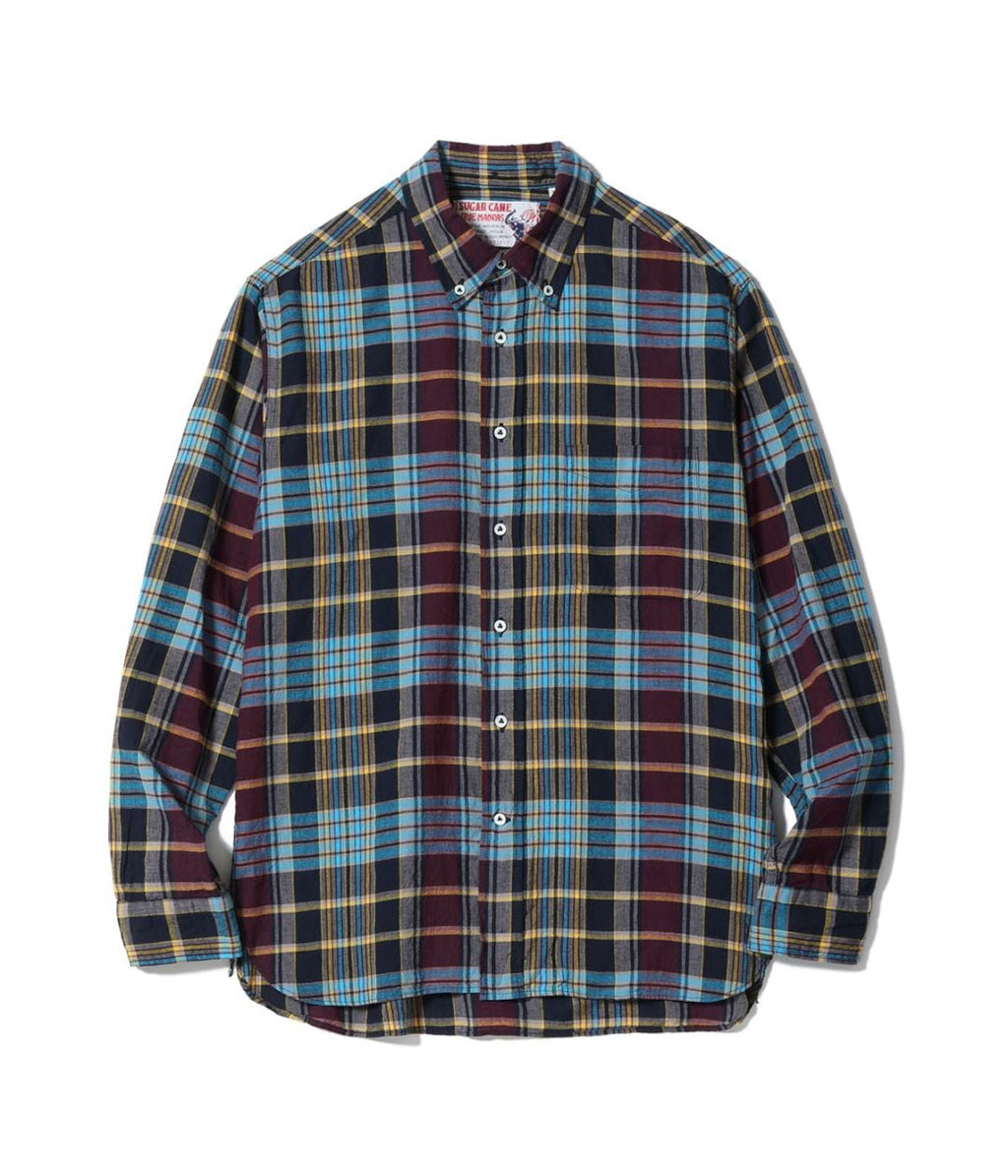 INDIA MADRAS CHECK BUTTON DOWN SHIRT