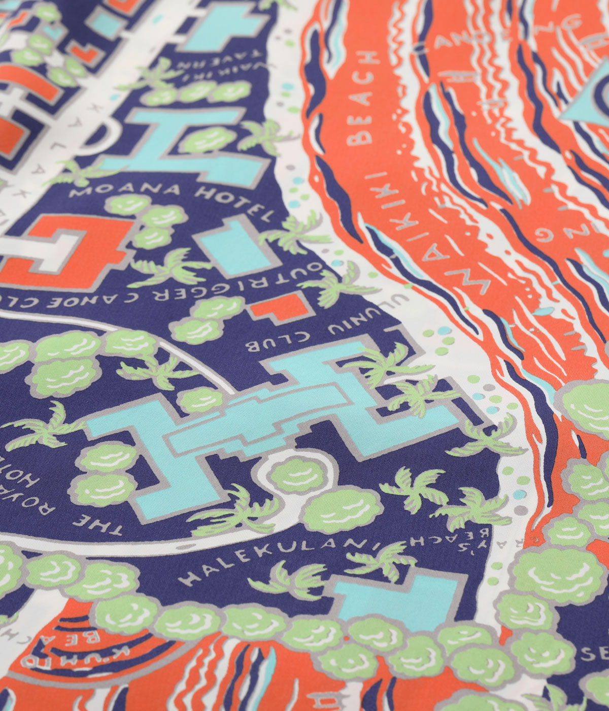 RAYON HAWAIIAN SHIRT “WAIKIKI MAP”