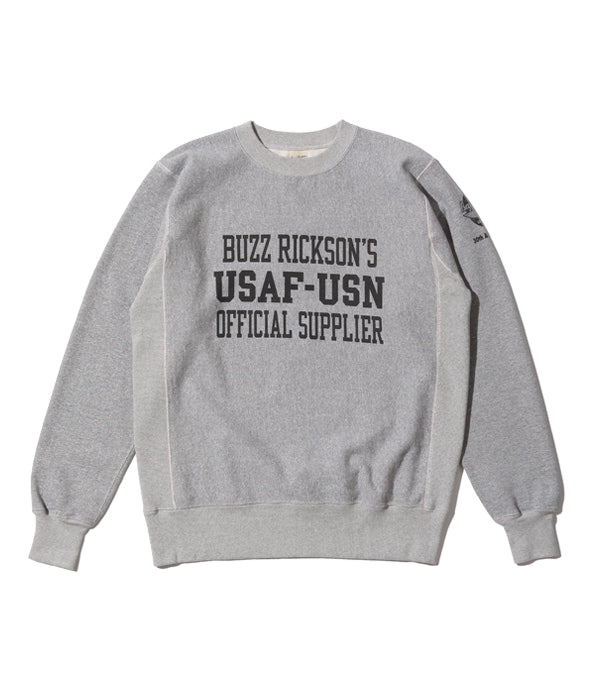 BUZZ RICKSON'S 30th ANNIVERSARY MODEL HORIZONTAL KNITTING HEAVY WEIGHT SWEAT SHIRT