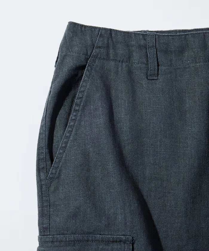 LINEN COTTON EASY CARGO PANTS 【Compatible with Set-Up】