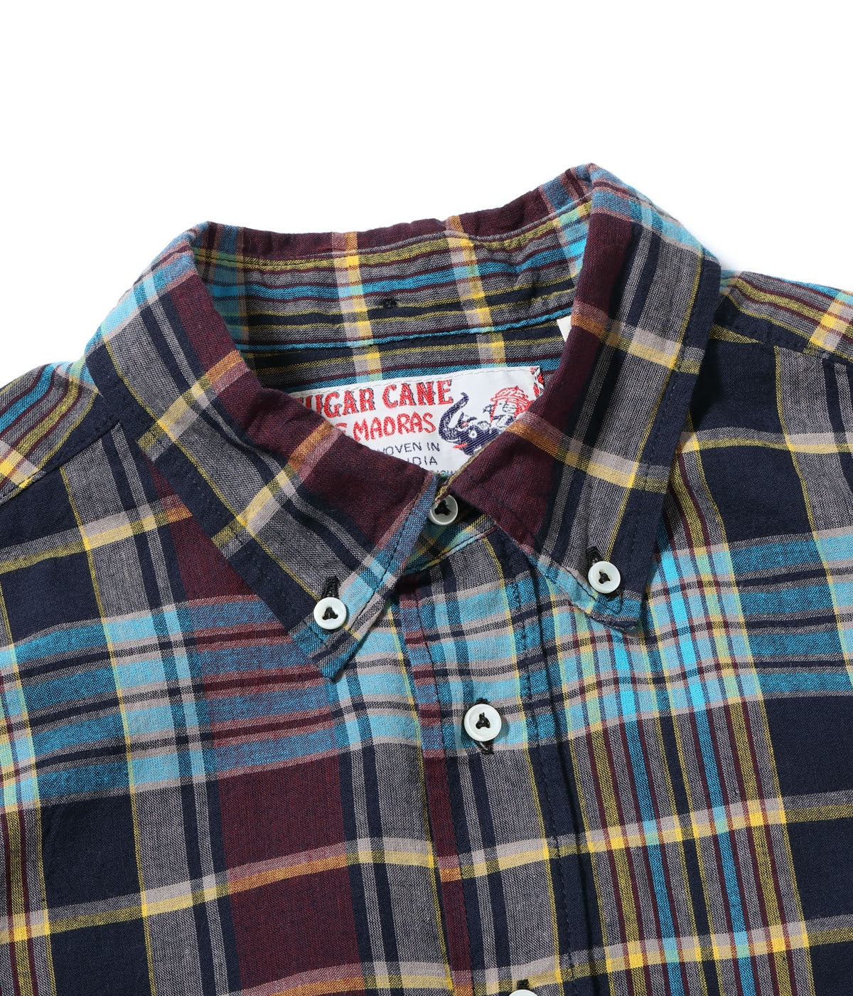INDIA MADRAS CHECK BUTTON DOWN SHIRT