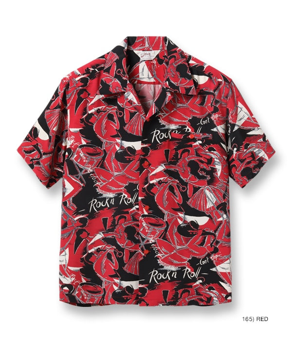 HIGH DENSITY RAYON OPEN SHIRT “ROCK 'N' ROLL”