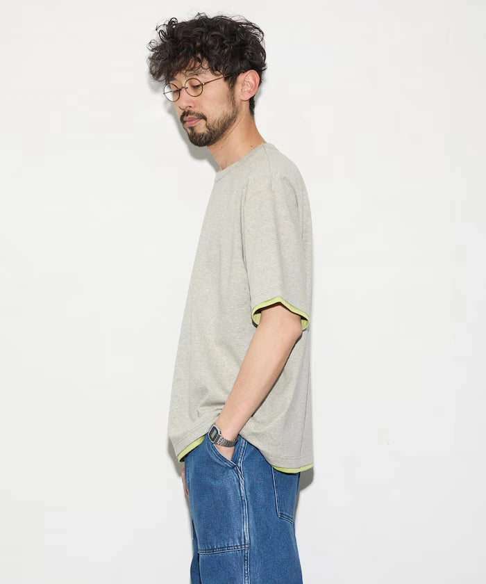 Relaxed Fit Reversible Cardboard Short Sleeve T-Shirt / Color Design