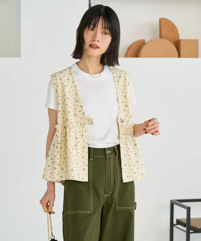 Peplum Gathered Vest <Set Up Compatible>