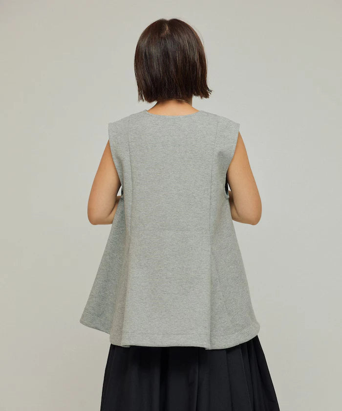 Peplum Silhouette V-Neck Gilet / Vest