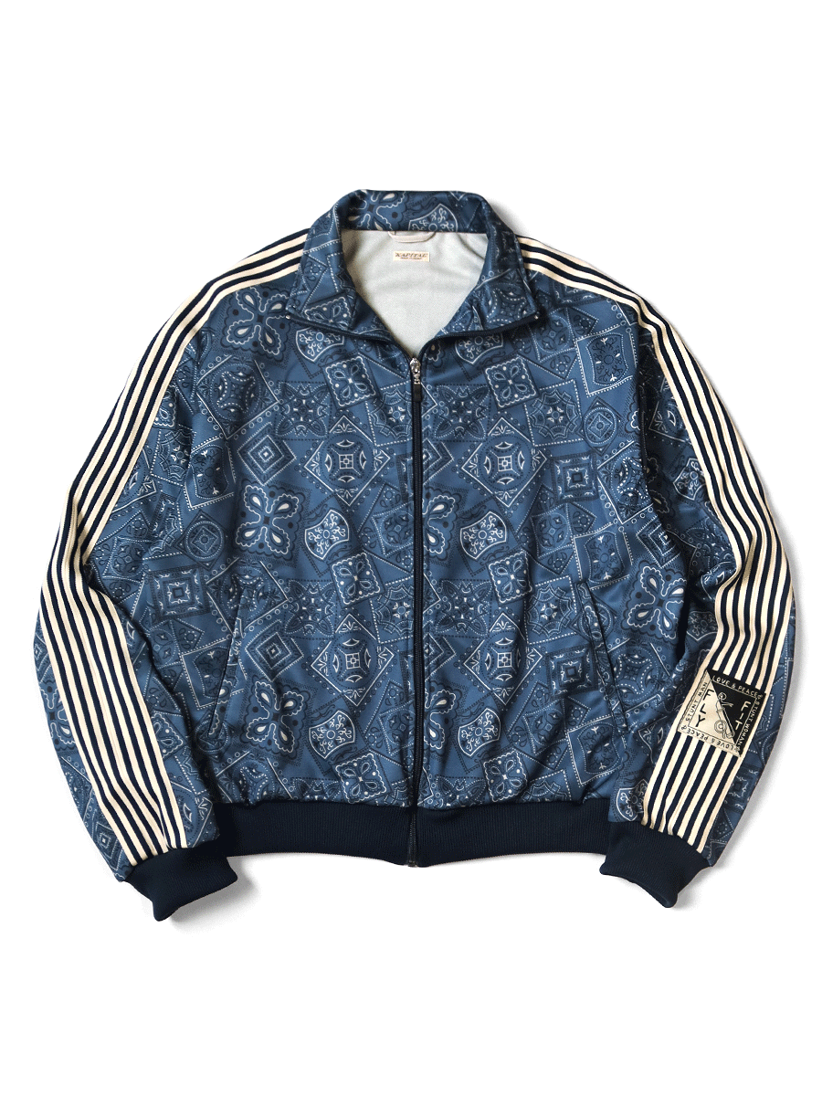 Smooth Jersey COOKIE Bandana Pattern Track JKT