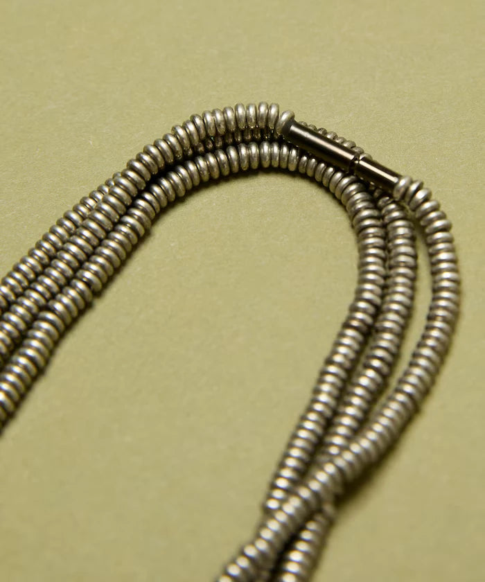 Disk Type Metal Beads Long Necklace 140cm