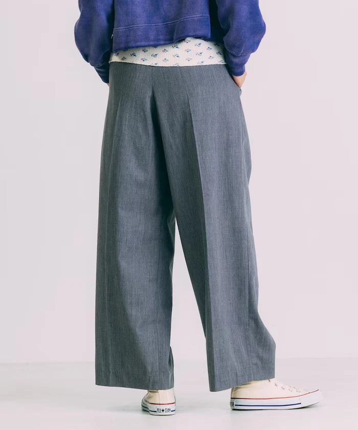 Tuck Wide Slacks Pants