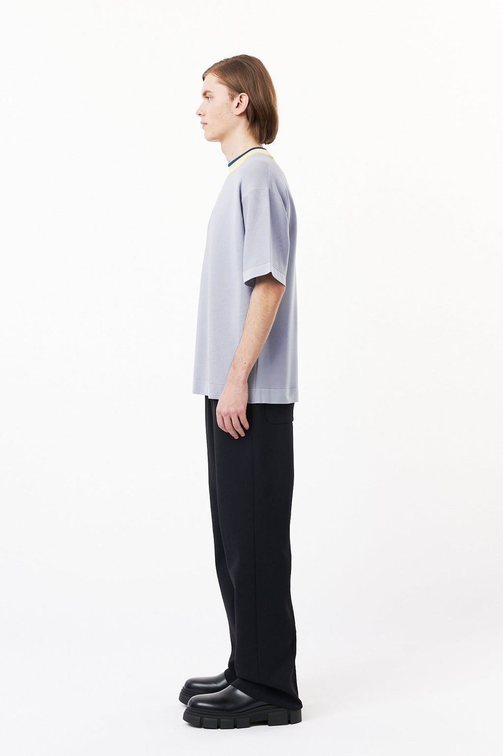 CUPRO GARTER SHORT SLEEVE TEE SHIRT