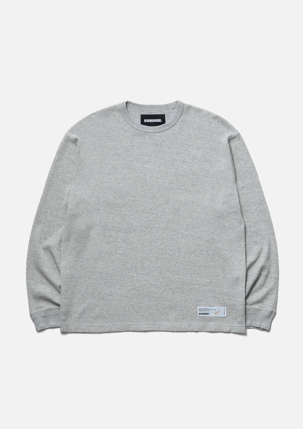 Honeycomb Fabric Crewneck Ls