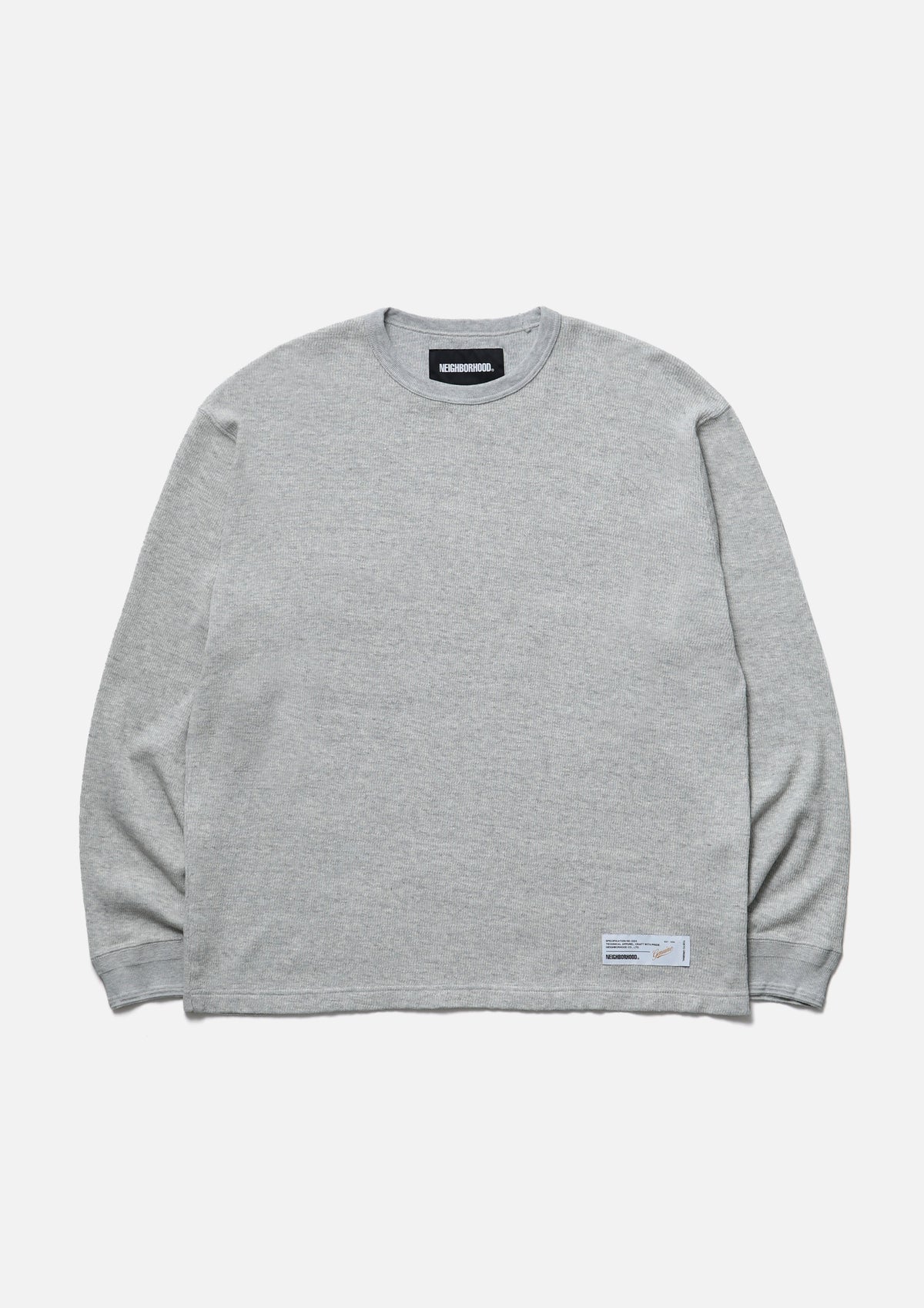 Honeycomb Fabric Crewneck Ls