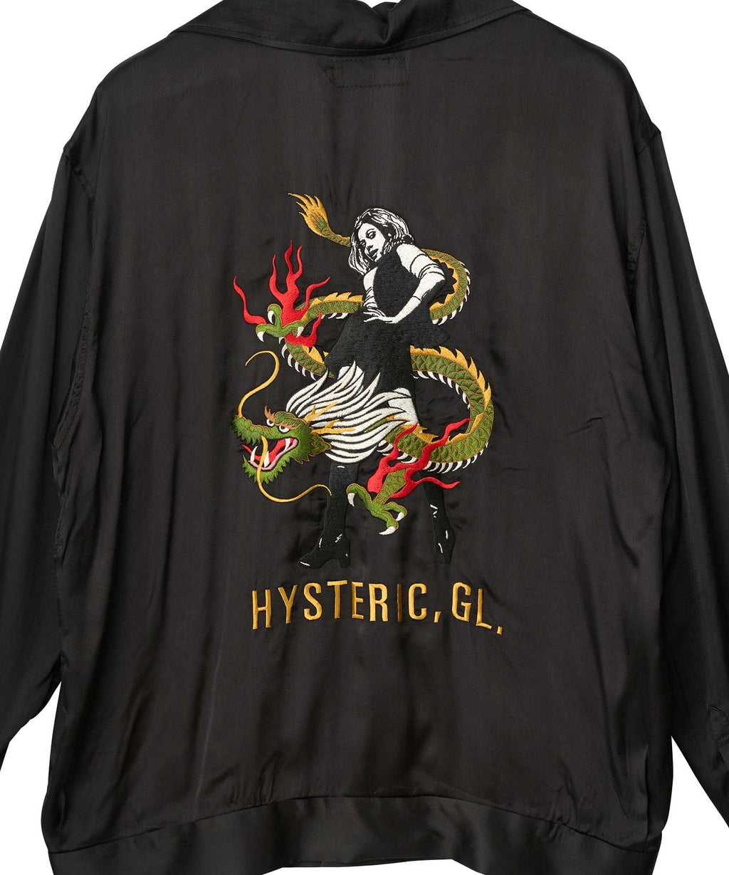 DRAGON FLAME Embroidered Souvenir Shirt
