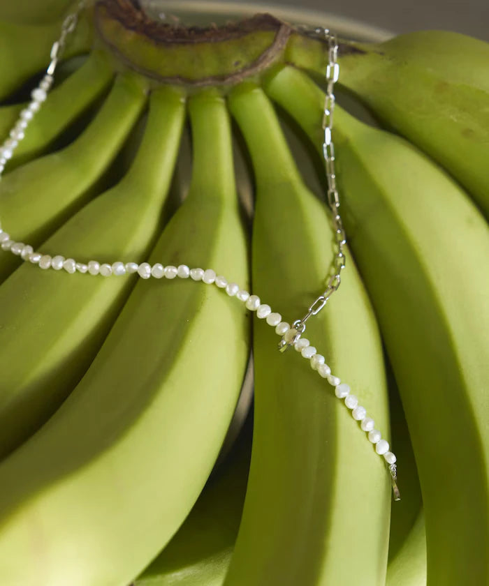 [Release on April 1 at 12:00] SILVER925 Freshwater Pearl Combo Chain Necklace