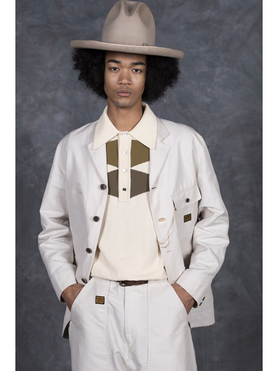 Cotton Linen Herringbone Lumber Suit JKT (BEERpt)