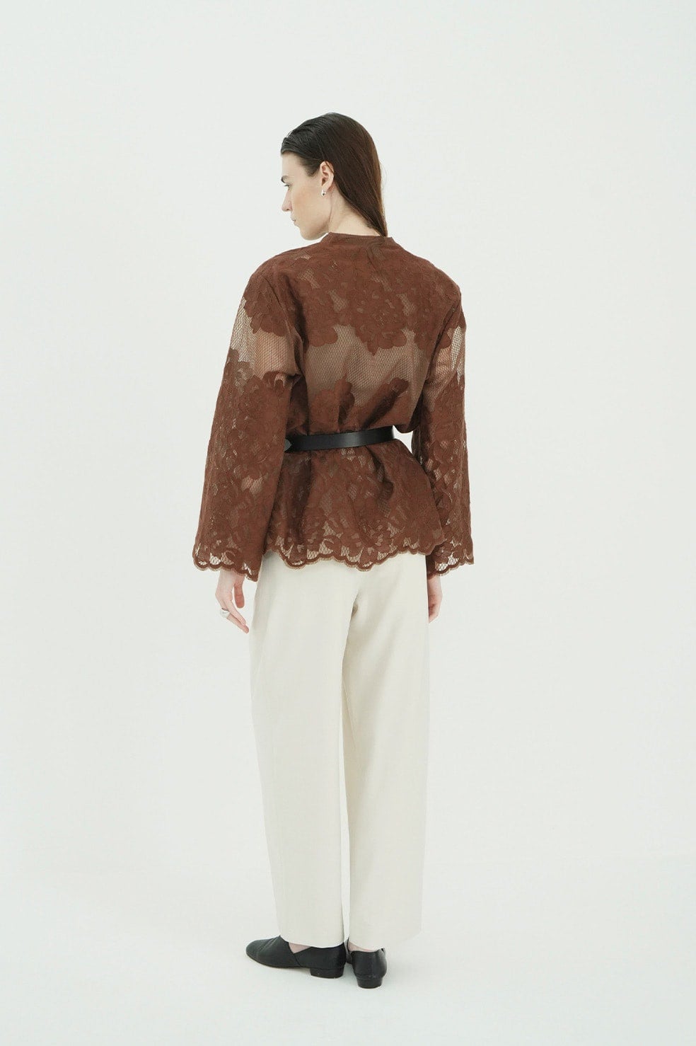 FLOWER LACE WIDE SHIRT JACKET