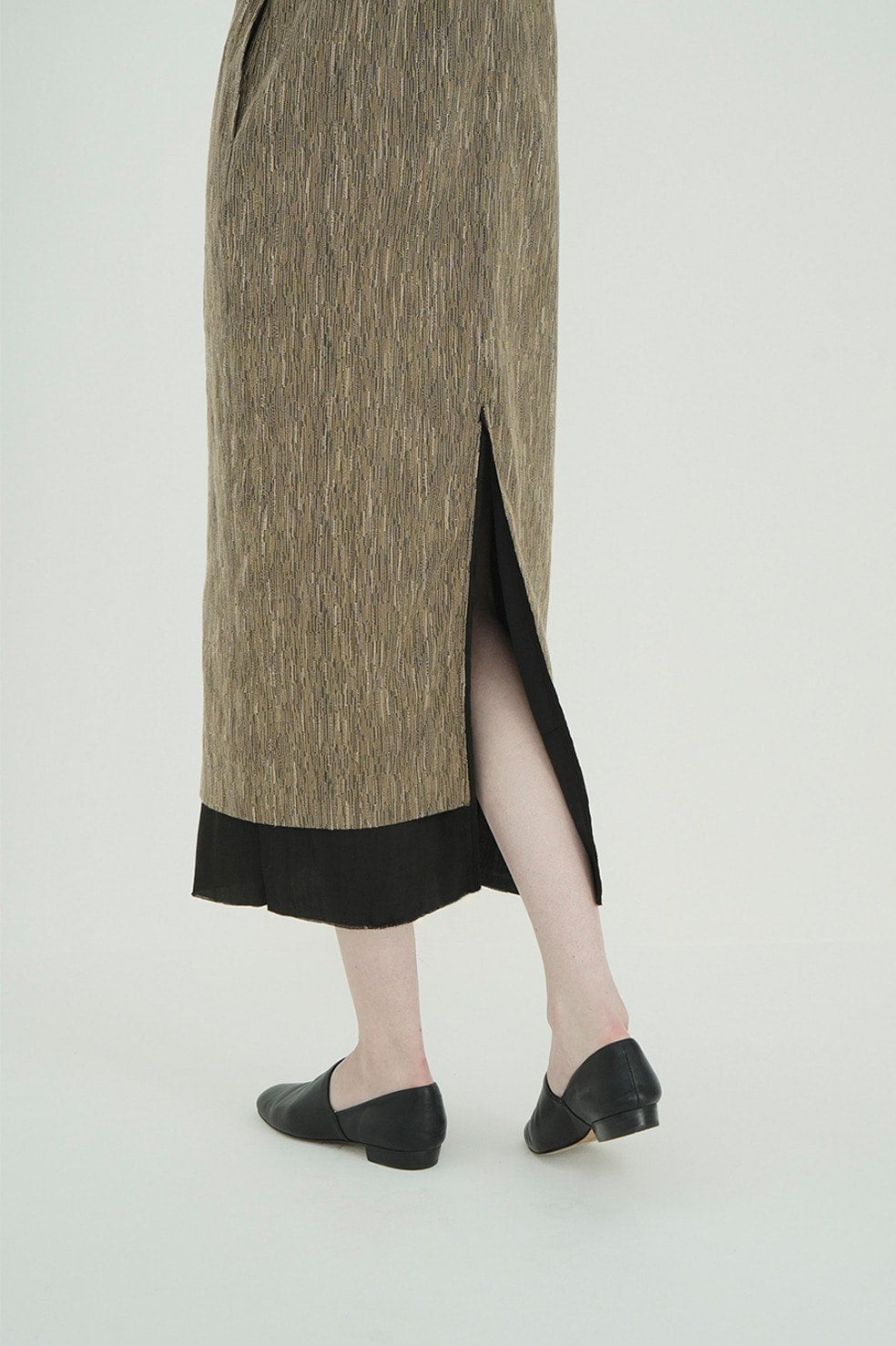 CREPE JACQUARD STRAIGHT ONEPIECE