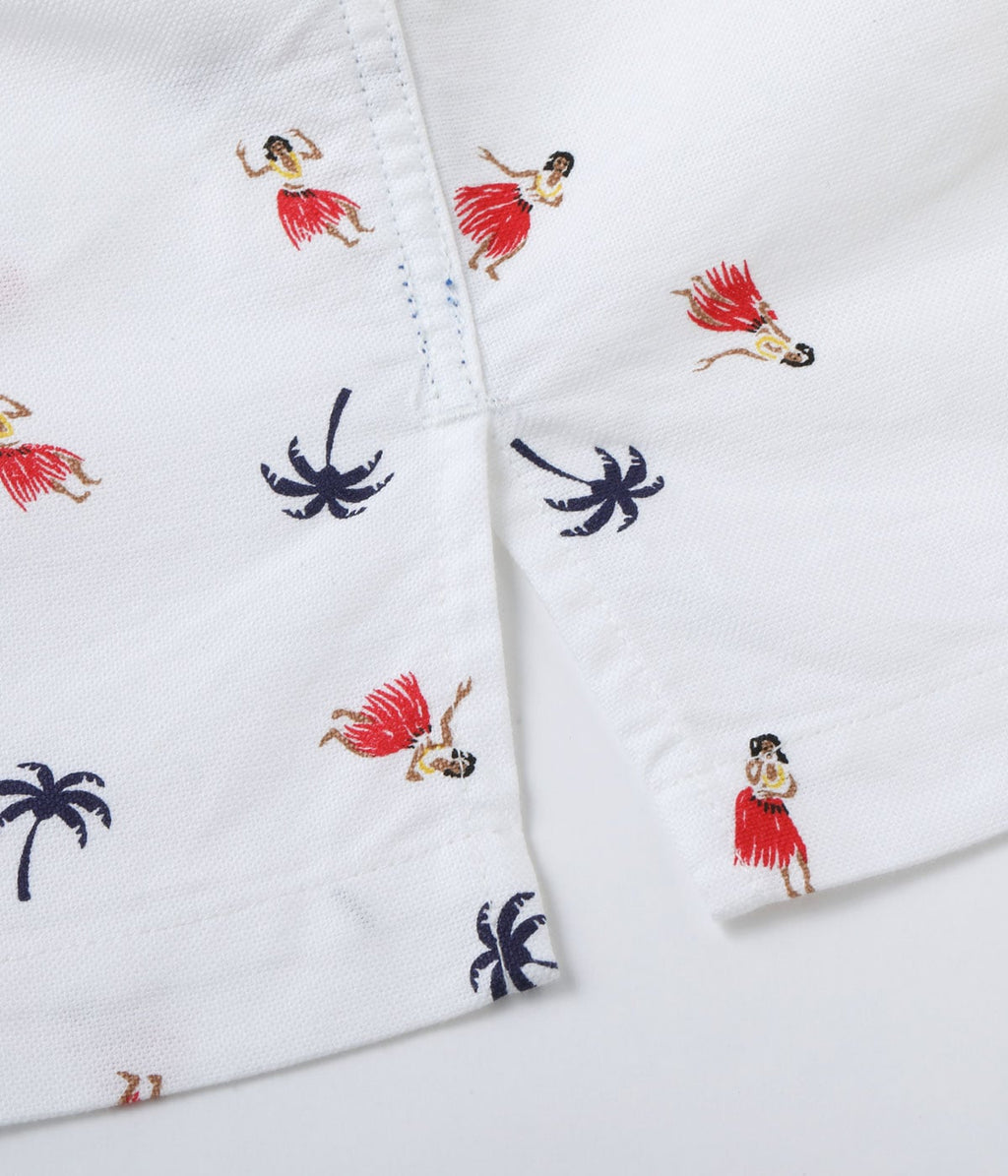 Cotton Oxford B.D. Shirt 'Hula Dancer'