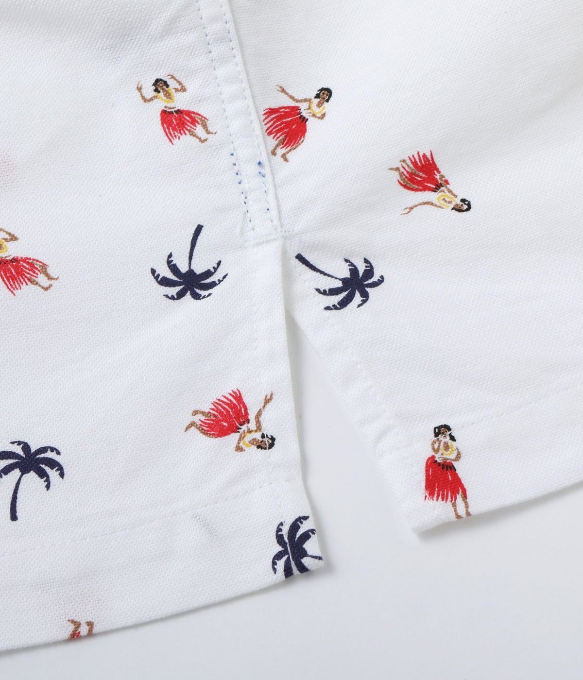 Cotton Oxford B.D. Shirt 'Hula Dancer'