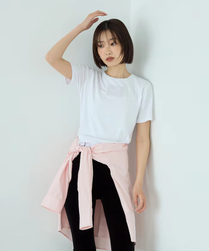 Lace Applique Cotton Modal T-Shirt