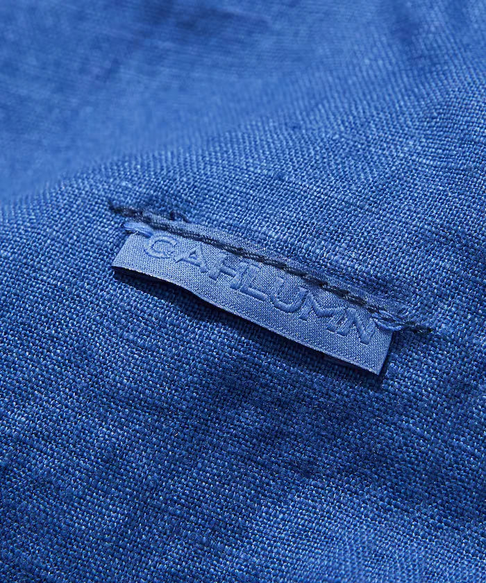 Linen Open Collar Shirt