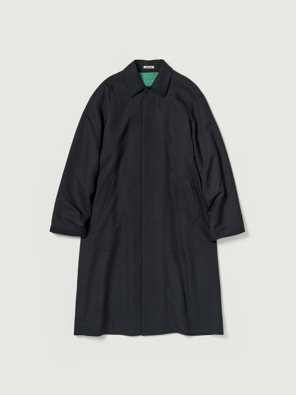 ULTRA FINE WOOL TWILL WOOL-LINED COAT