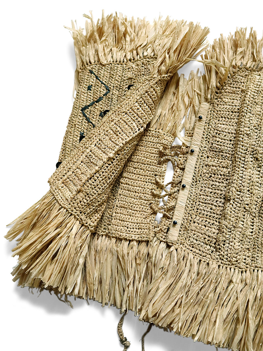 Raffia Basket Fringe Corset