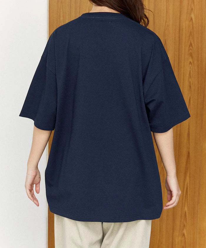 <Functional Material> SLOTH Embroidered Cat T-Shirt Limited Edition