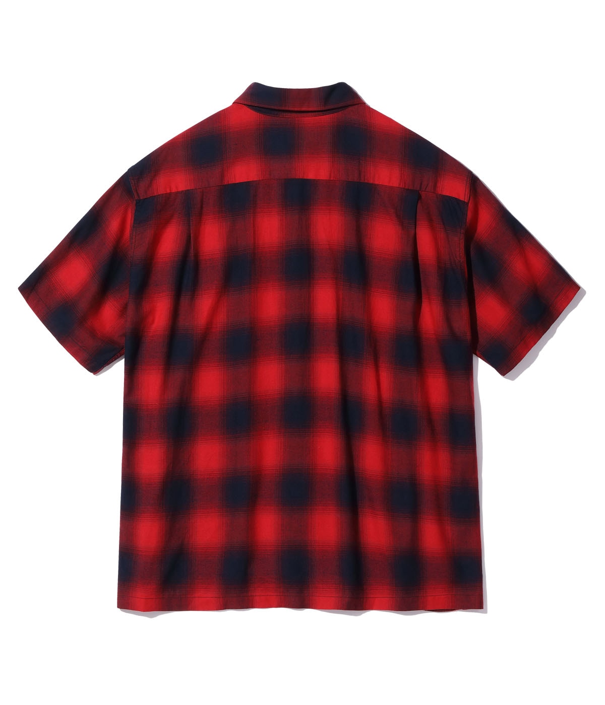 RAYON OMBRE CHECK OPEN SHIRT