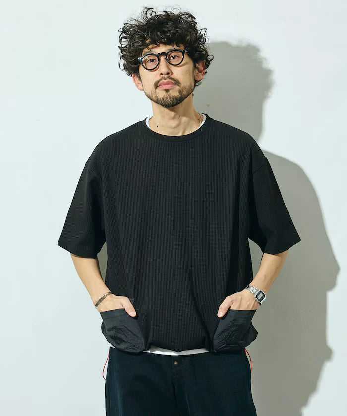 Side Pocket Spindle Tech Thermal Short Sleeve T-Shirt / Big Silhouette