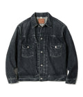 14.25oz. BLACK DENIM JACKET 1953 AGED MODEL