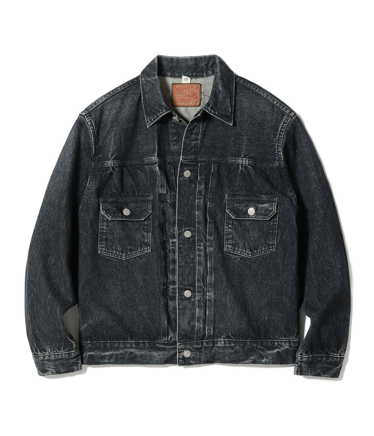 14.25oz. BLACK DENIM JACKET 1953 AGED MODEL