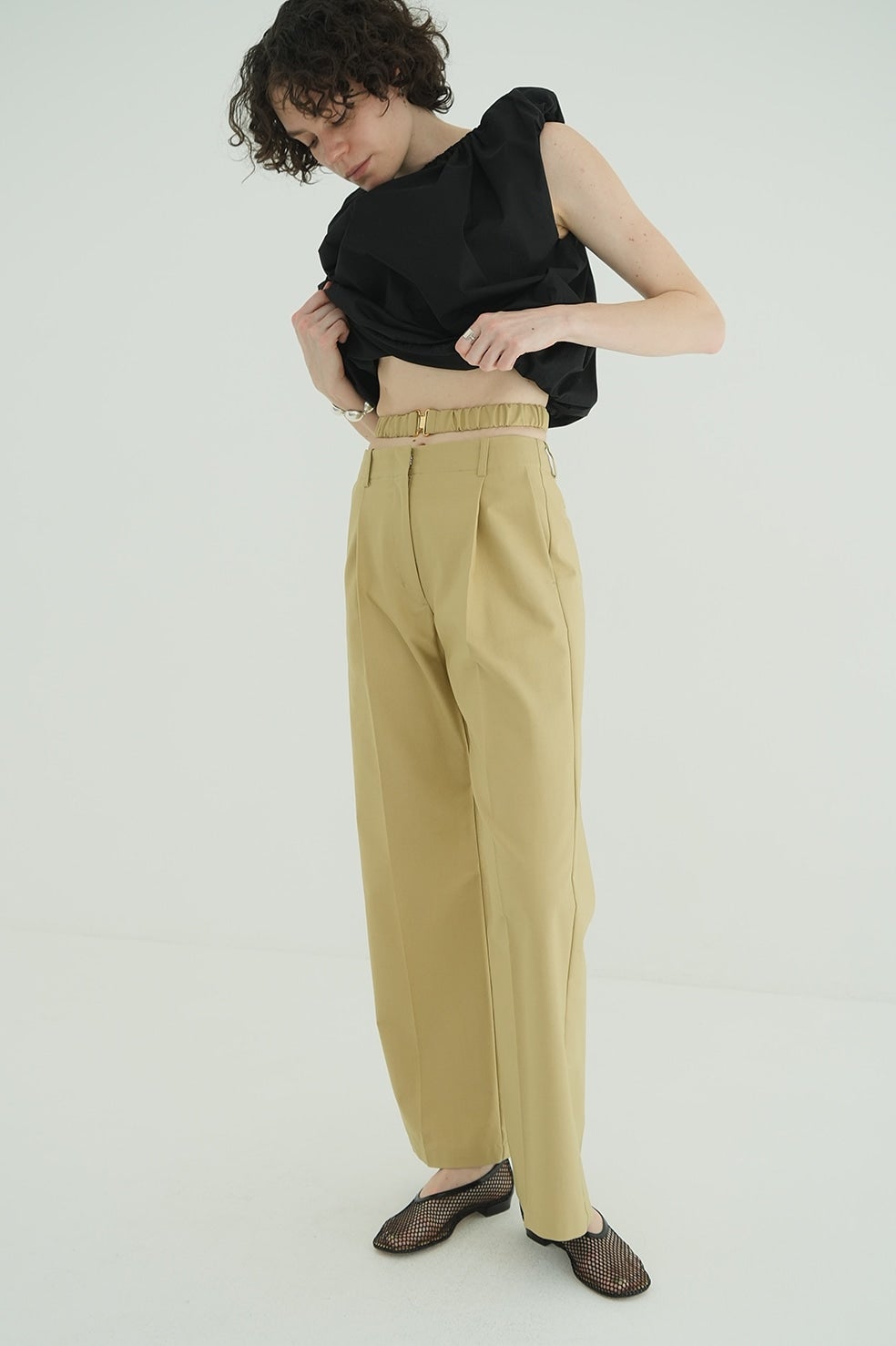 2WAY GATHER BELT PANTS