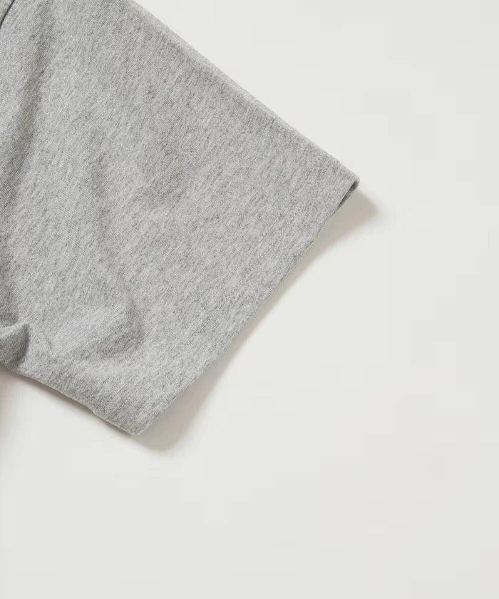 Fake Layered Henry Neck Cut-and-sew Short Sleeve T-shirt [Limited Edition]