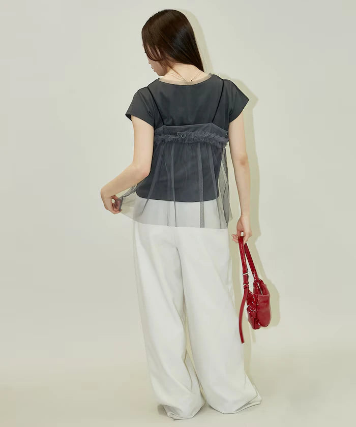 Tulle Bustier T-shirt Set Limited Edition