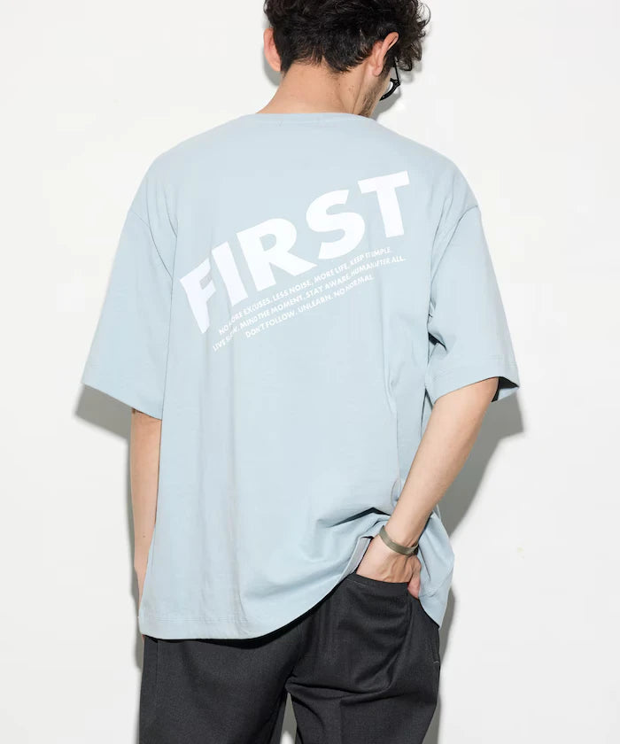 6 Ounce Front Logo Print Crew Neck T-Shirt / Back Print T-Shirt PRINT FRESH FIRST