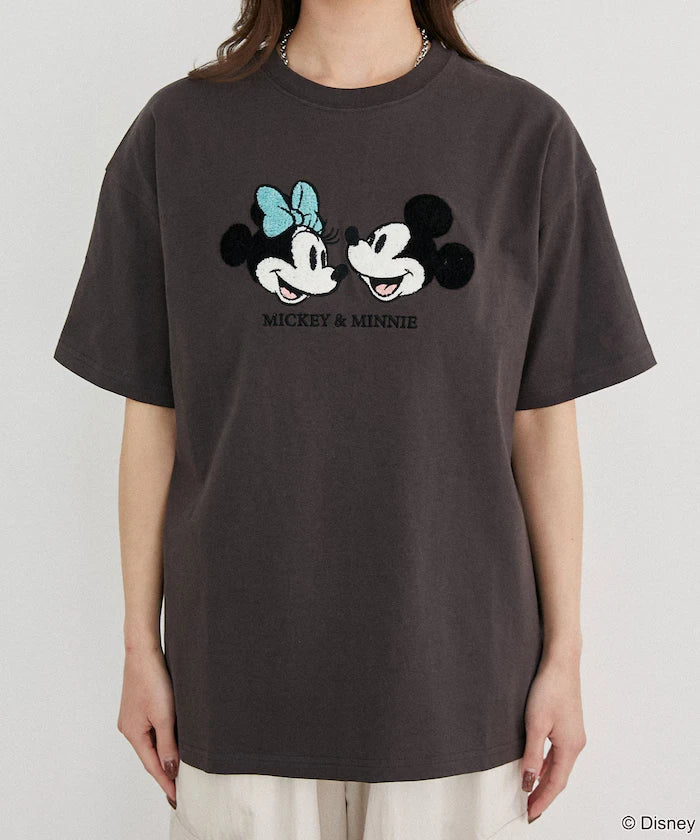Mickey Mouse & Minnie Mouse/Mickey Mouse & Minnie Mouse/Sagara Embroidery T-Shirt Limited Edition